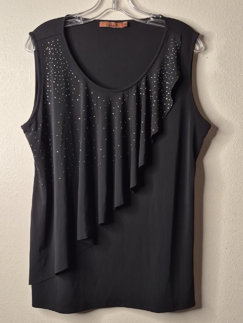 Belldini Black Stretch Knit Top